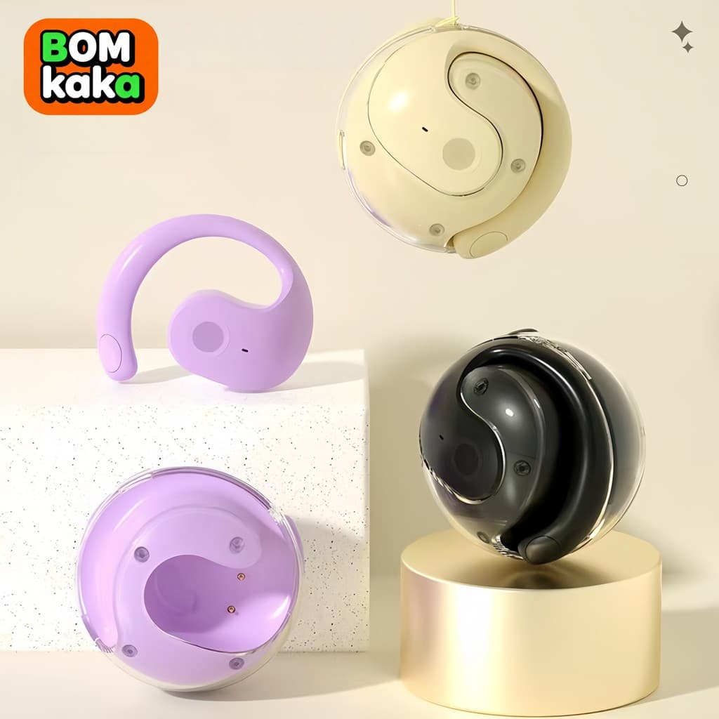 Fones de Ouvido Bluetooth Sem Fio – Design Ergonômico Intra-auricular, Resistentes a Quedas