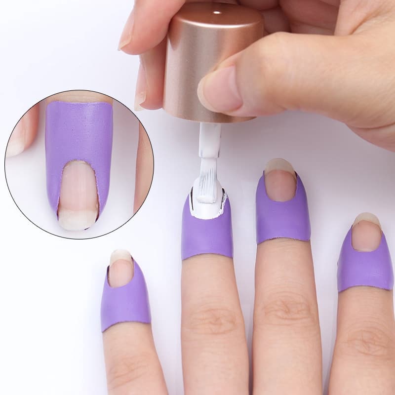 Protetores De Unhas Criativos Em Forma De U , Capas À Prova De Respingos , Fita Fácil De Descascar , Ferramentas De Esma