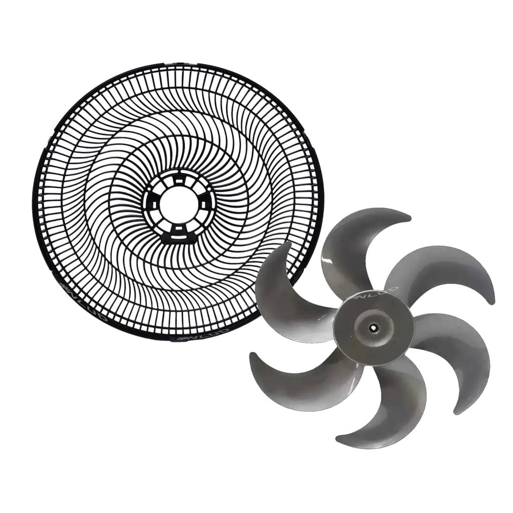Grade Traseira e Hélice compatível Ventilador Cadence Cinza 40cm. VTR 404 407 409 461 803 861 865 866 869