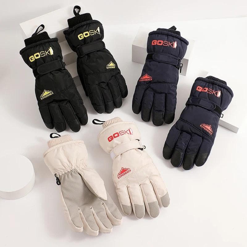 Luvas De Esqui De Inverno Para Crianças Grossas Quentes Meninos Meninas Esportes Ao Ar Livre Equitação Anti Deslizamento