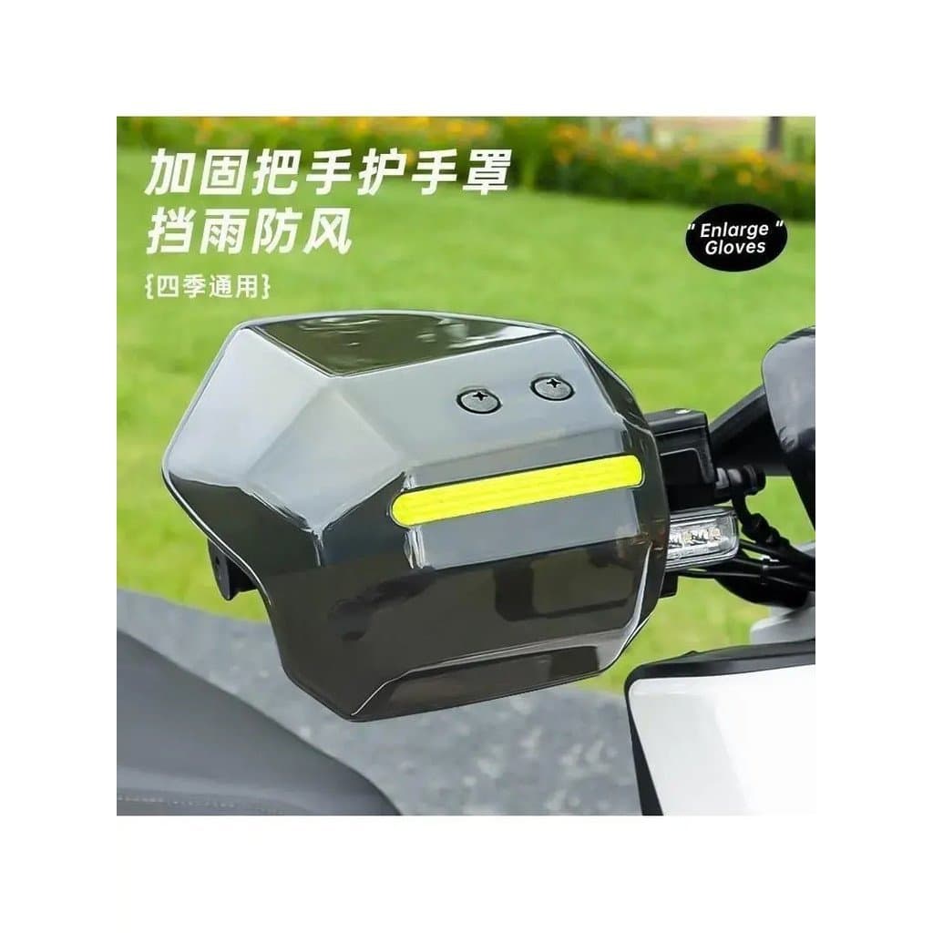 Nova capa à prova de vento para guidão de motocicleta elétrica, acessório de modificação de protetor de mão de plástico