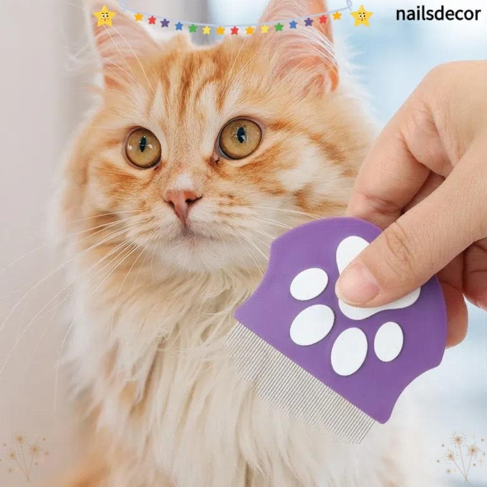 NAILSDECOR Pente Para Cuidados Com Animais De Estimação , Ferramenta Remoção De Pulgas , Confortável Remover Pelos Curto