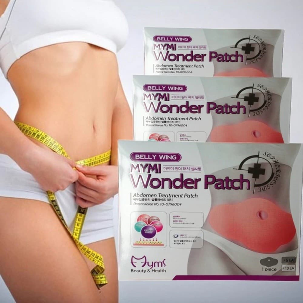 Kit Wonder Slim Patch 5 Peças Adesivo Abdominal Corporal