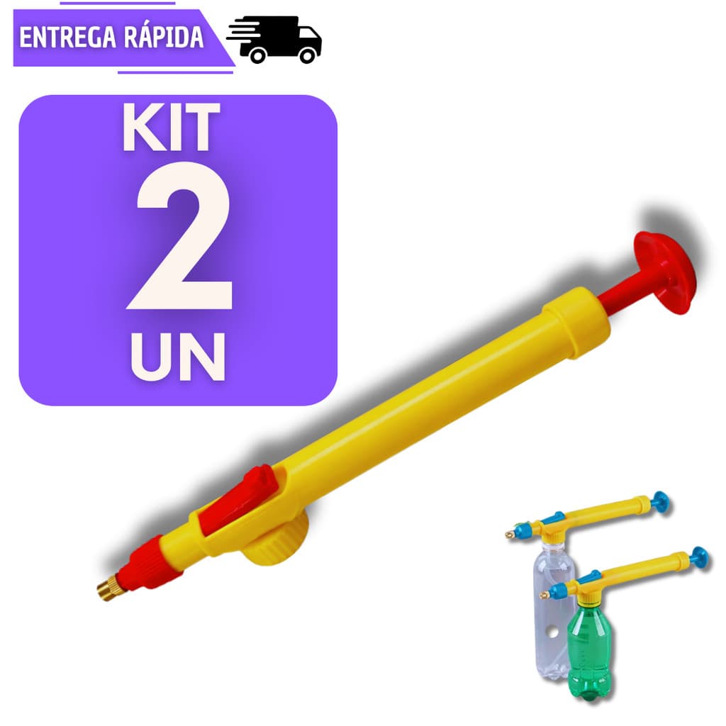 Kit 2 Pulverizador Manual Multiuso Praticidade Para Casa E Jardim Borrifador Limpeza Jato Pressão Pulverizadores