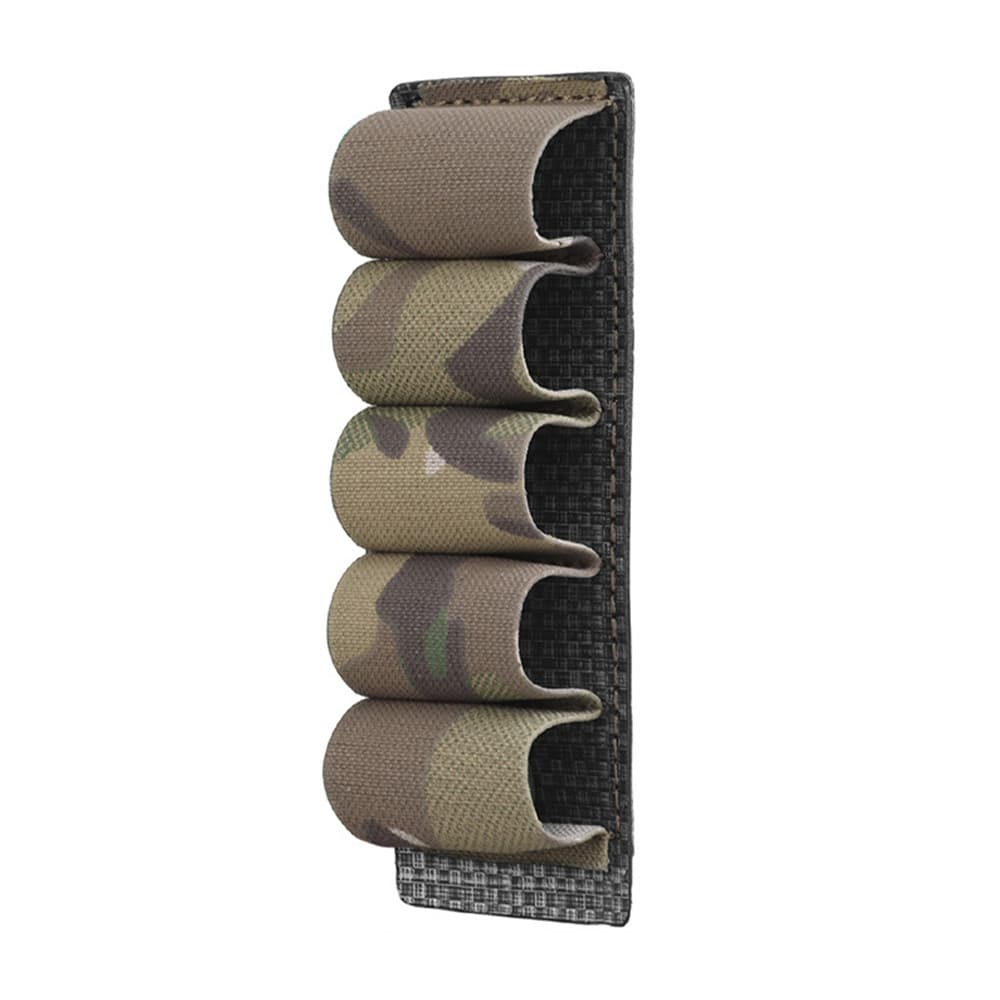 Cavaleiro camuflagem equipamento pingente elástico fixo armazenamento 5 rodadas 12 portas molle transportar equipamento