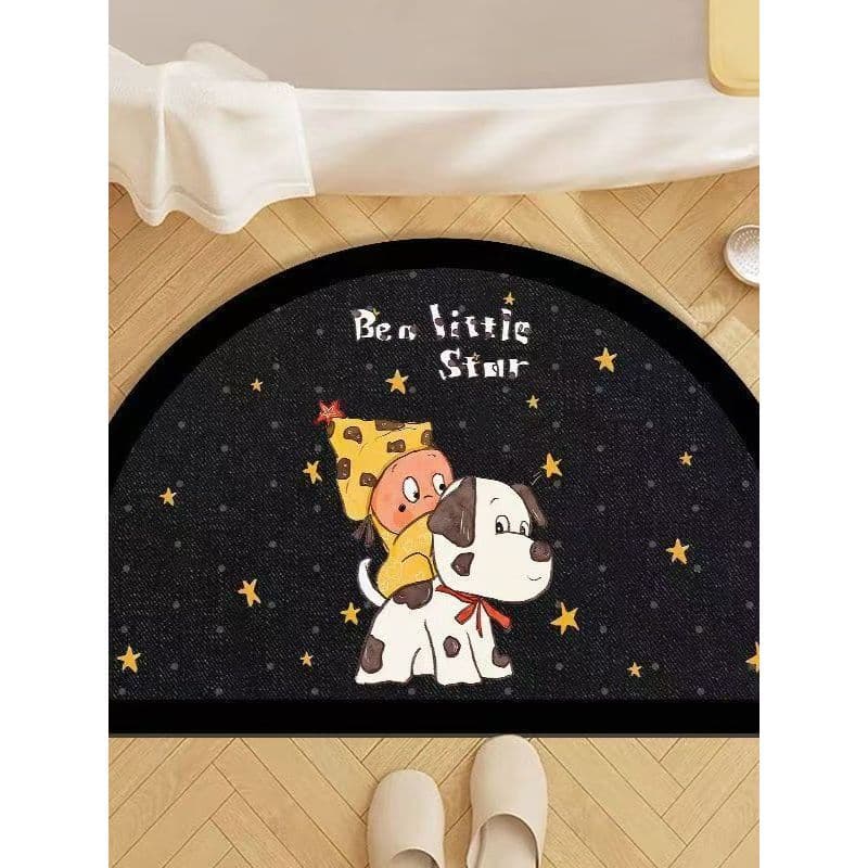 Novo dos desenhos animados bonito Starman diatomáceas lama criativo entrada do banheiro tapete doméstico absorver água A