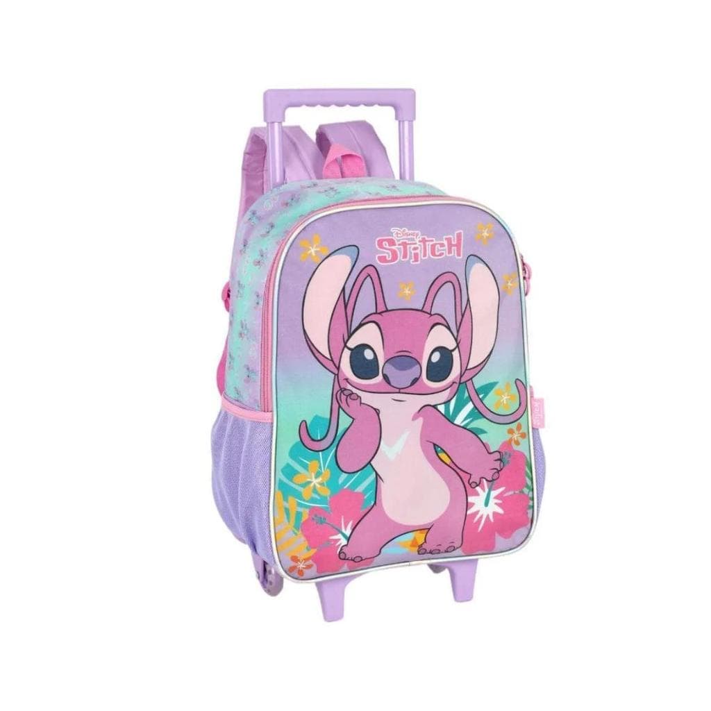 MOCHILA CARRINHO ANGEL / STITCH LILAS