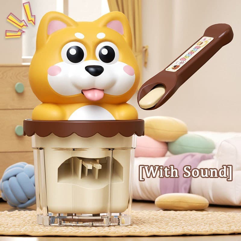 Crianças Fingem Brincar De Brinquedos De Alimentação De Gelatina Bolo De Aniversário Brinquedo Interativo Com Luz E Músi