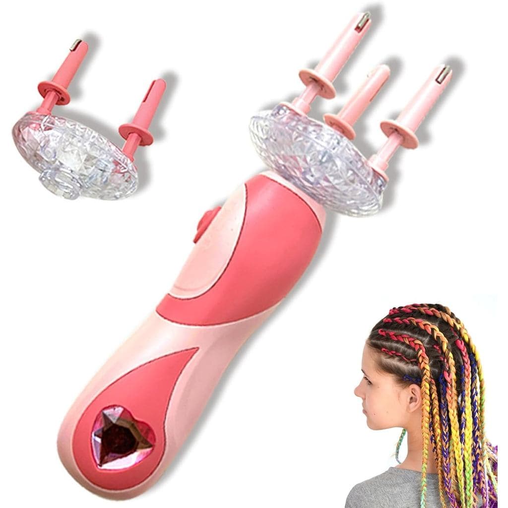 Máquina de Trançar Cabelo Automática, Ferramentas Portáteis para Trançar Cabelo com Clipes e Fechos para Meninas, Kit de