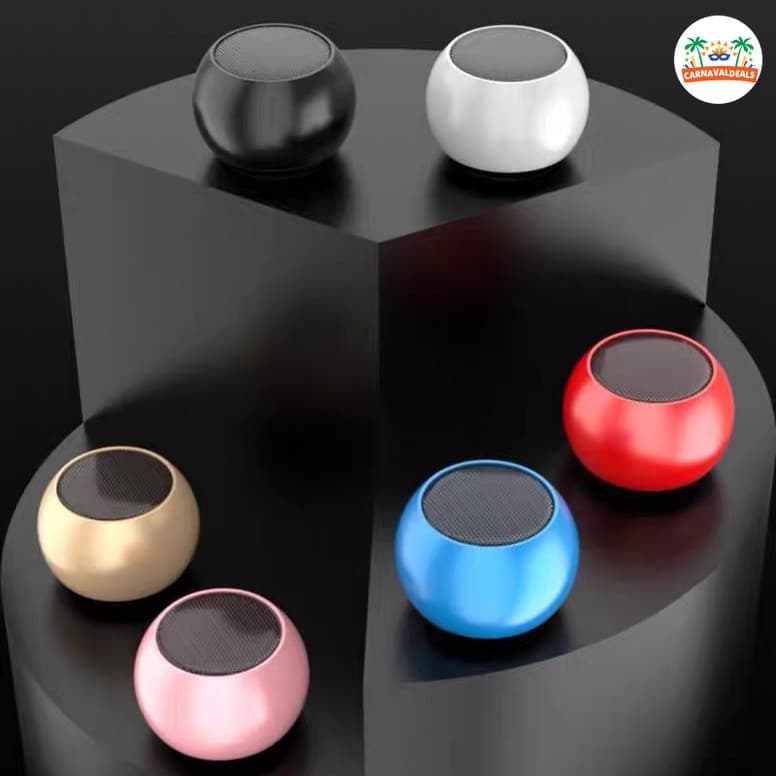 Caixa de Som Bluetooth Portátil Metal Super Potente para Festas e Viagens Longa Duração
