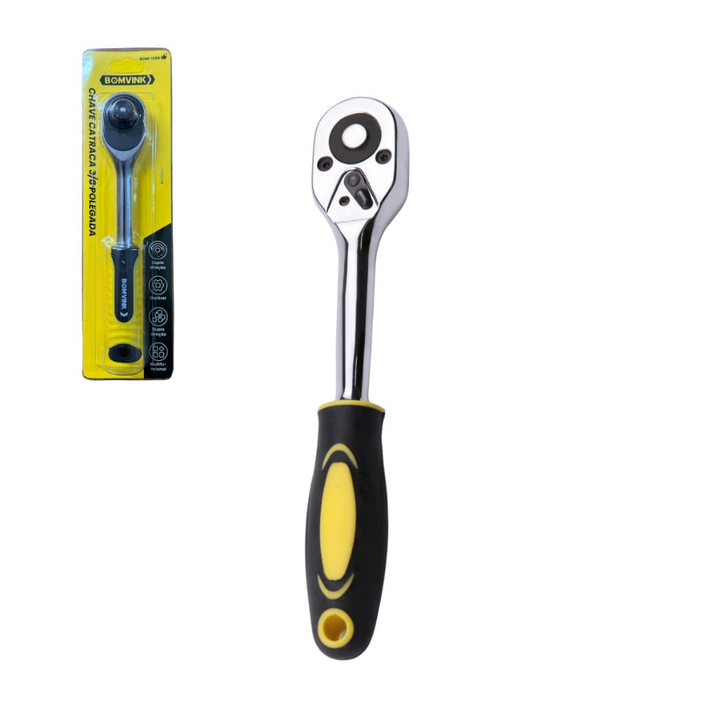 Chave Catraca Reversível 3/8" Polegadas Profissional Robusta