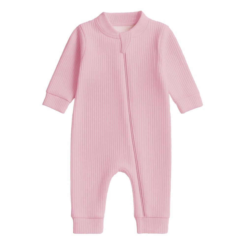 Macacão Rosa Bebe - Canelado - Bebê