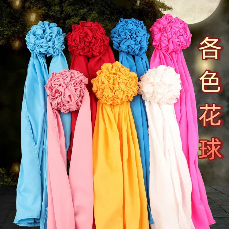 Drama Bolas Coloridas Traje Antigo Boutique Hortênsia Vermelha Mu Guiying Feminino Flor de Seda Cobra Branca Cobra Verde