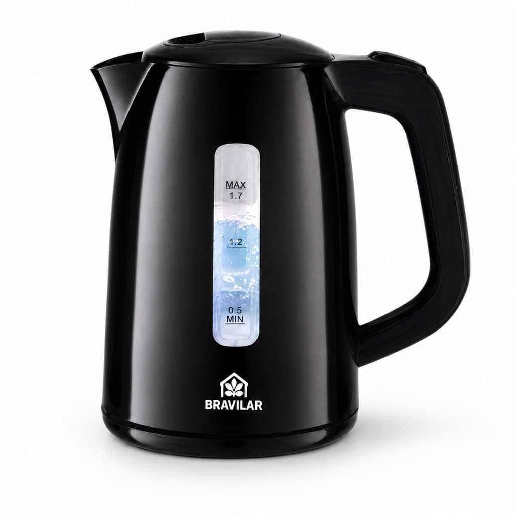 Chaleira Elétrica 1,7L 1100W 127V Com Desligamento Automático Base 360 Indicador De Água