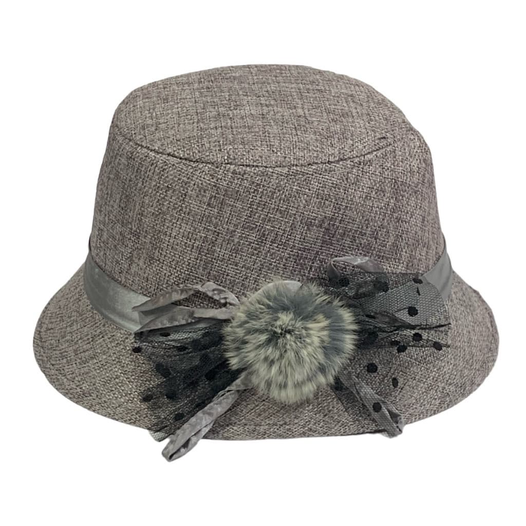 Chapéu Clochê Retrô Vintage Feminino Flor Verão