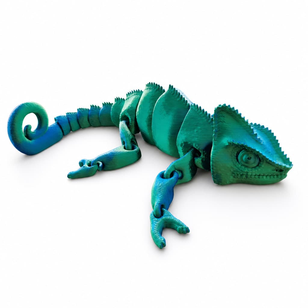 Camaleão Articulado Rango Calango Leo – Flexível Fidget