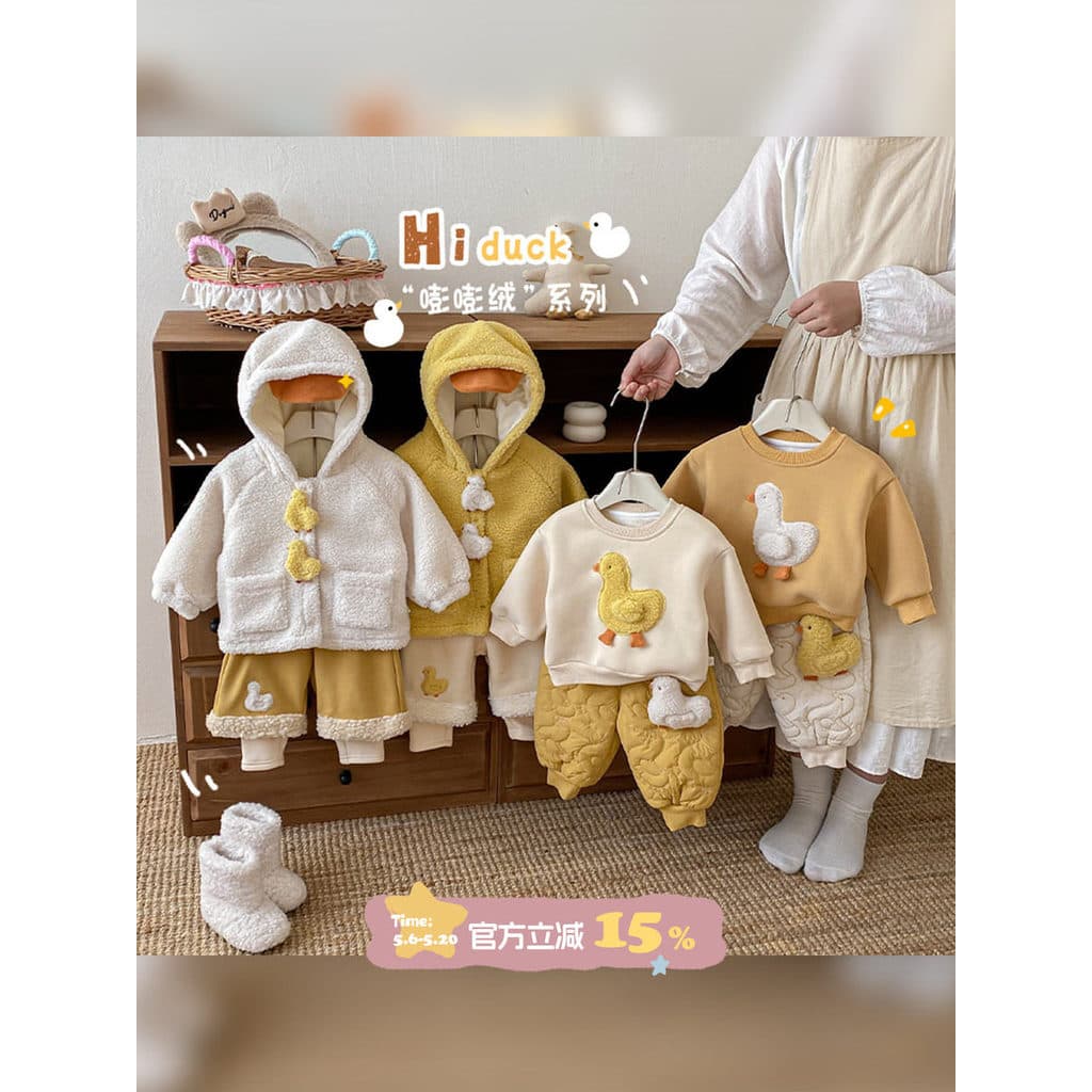 Bebê inverno terno velo quente roupas de bebê inverno crianças moletom calças dividir roupas de passeio de duas peças