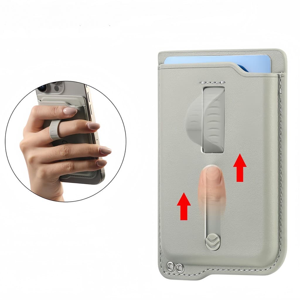 carteira magsafe Fivela de anel retrátil magsafe porta-cartões magnético adesivo traseiro para celular ultrafino adequad