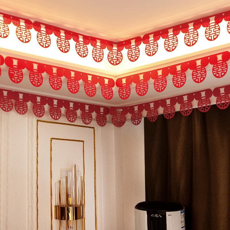 Decoração da sala de estar conjunto Layout sala casamento masculino novo quarto feminino casamento telhado palavra feliz