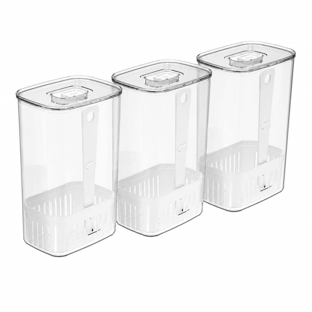 Organizador de Temperos Clear Fresh 2,3L Cozinha Geladeira Cheiro Verde