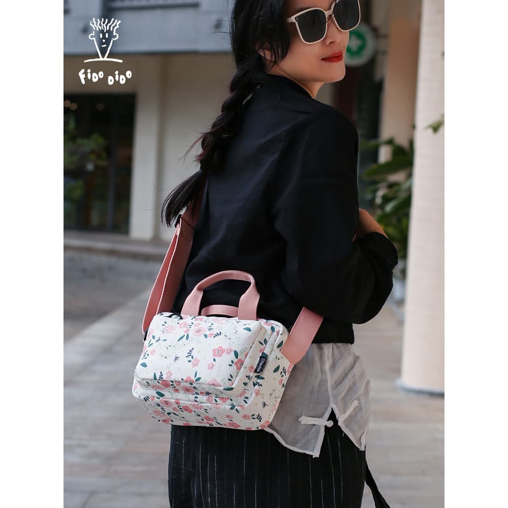 Fido Dido bolsa feminina Oxford pano mensageiro bolsa feminina verão moda fresca Multi-camada leve All-Match ombro peque