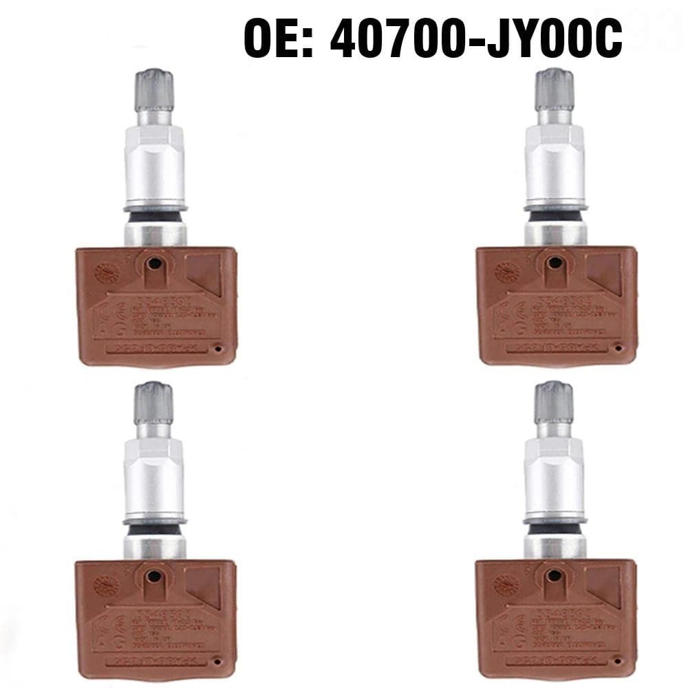 Sensor De Pressão Dos Pneus TPMS , 4 Unidades , 433MHz , Para Nissan GT-R 370Z Renault Koleos Infiniti EX37 FX37 FX50