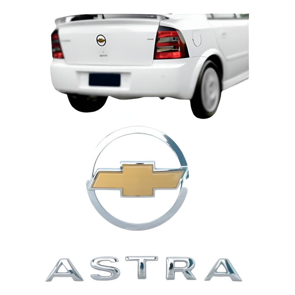 Emblema Gravata Porta Malas E Letreiro Astra 2003 A 2010