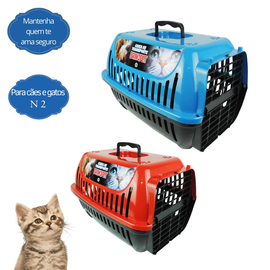 Caixa de Transporte Gato 1 OU 2 Caixa de Transporte Cachorro Casinha de Gato