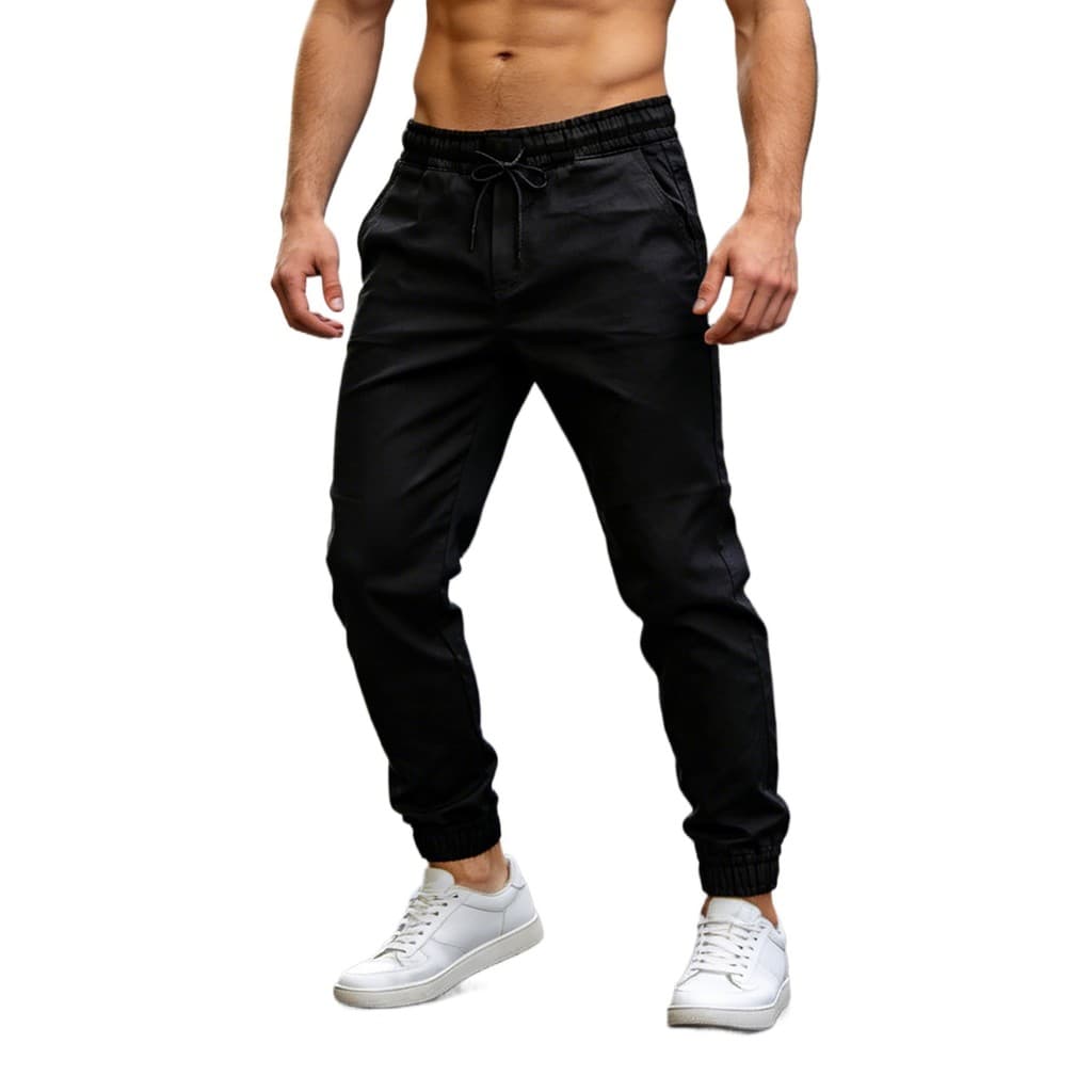 Calça Jogger Streetwear Masculina Versátil Multicolorido Sarja 2026