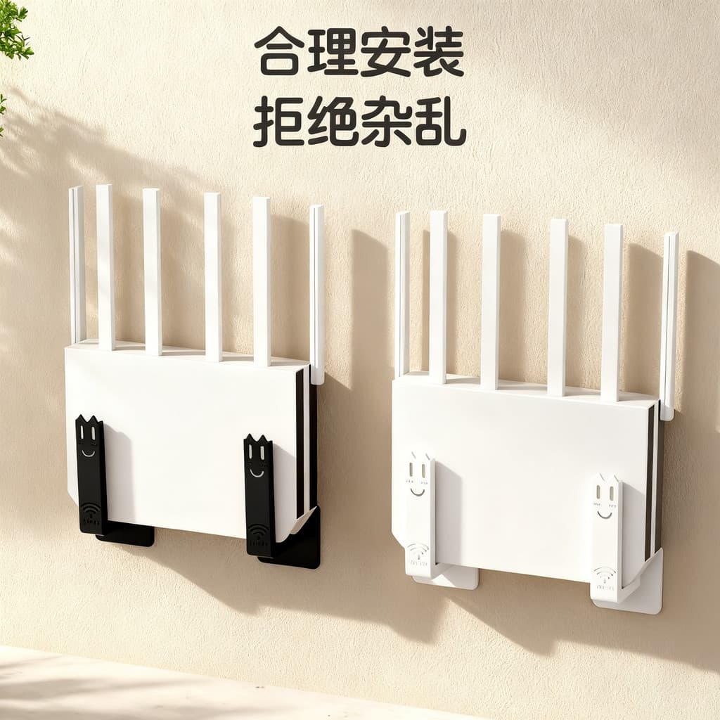 Wifi parede TV parede pendurado conjunto-caixa superior roteador colocação Rack caixa de armazenamento suporte sem perfu