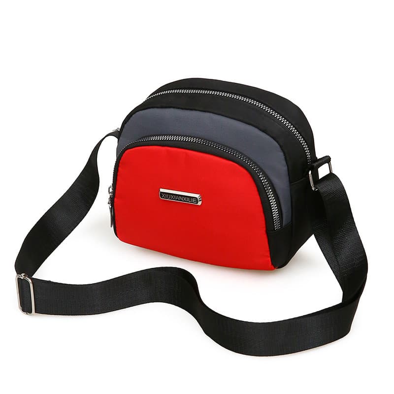 Nova bolsa de pano Oxford à prova d'água, bolsa feminina, versão coreana, um ombro, corpo cruzado, Mini bolsa pequena, l