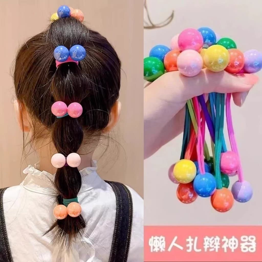 Crianças dopamina bandana alta elástica laço de cabelo meninas não machuca o cabelo elástico meninas bola corda de cabel