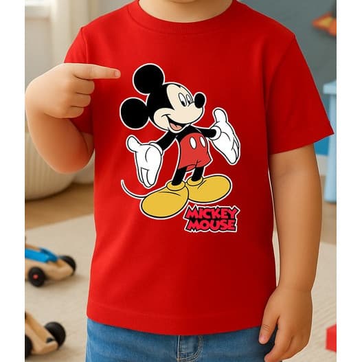 Camiseta Infantil Mickey Mouse Disney Infantil Festa Aniversário