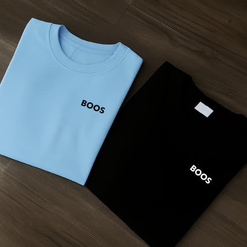 Kit 2 Camisetas Masculinas Estampadas Bo.o Algodão Premium Fio 30.1, Casual e Confortáveis