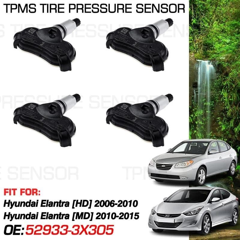433MHz Para Hyundai Elantra MD HD Avante i35 2006-2015 Sistema De Sensor De Monitoramento De Pressão Dos Pneus 52933-3x3
