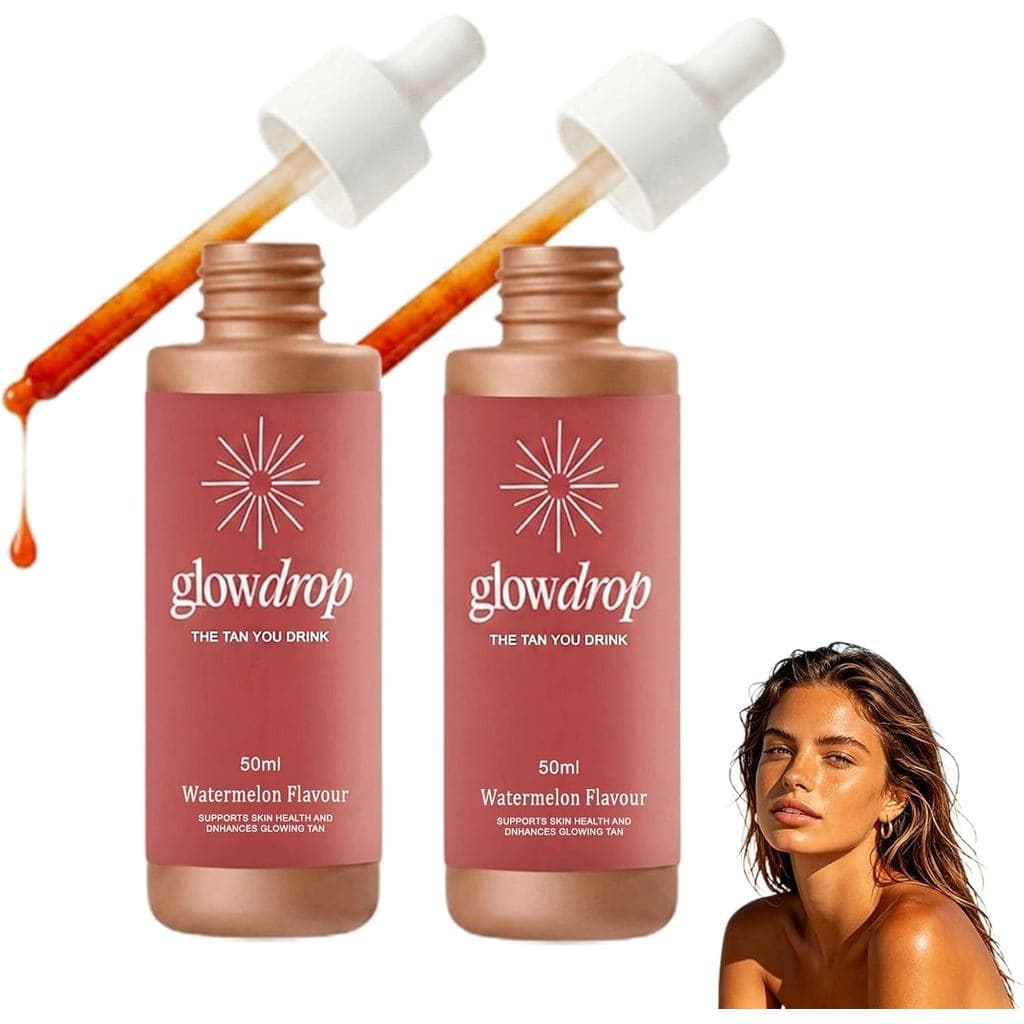 GlowDrops Gotas Autobronzeadoras para Beber - Gotas Autobronzeadoras para um Aspecto Bronzeado, GlowDrops Gotas Autobron