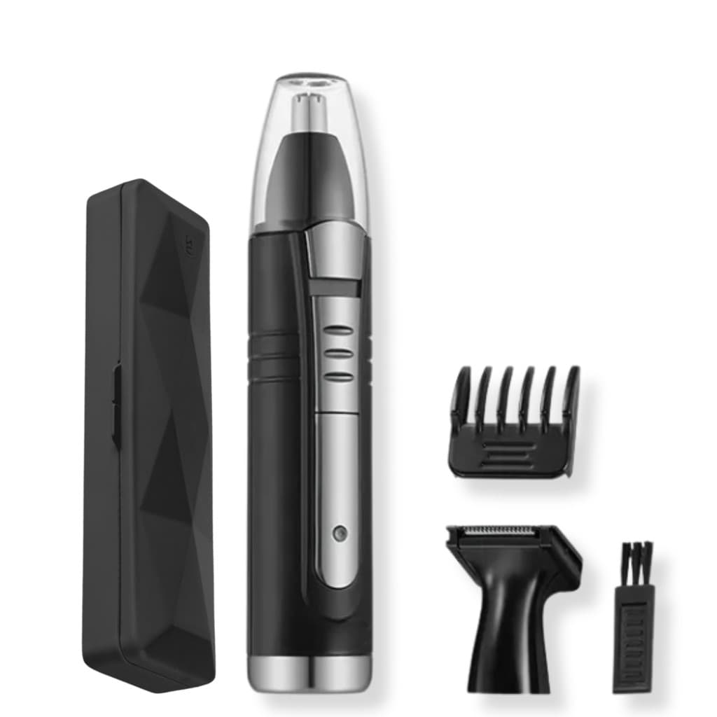Aparador de Pelos Barba Barbeador 2 em 1 Kemei com estojo