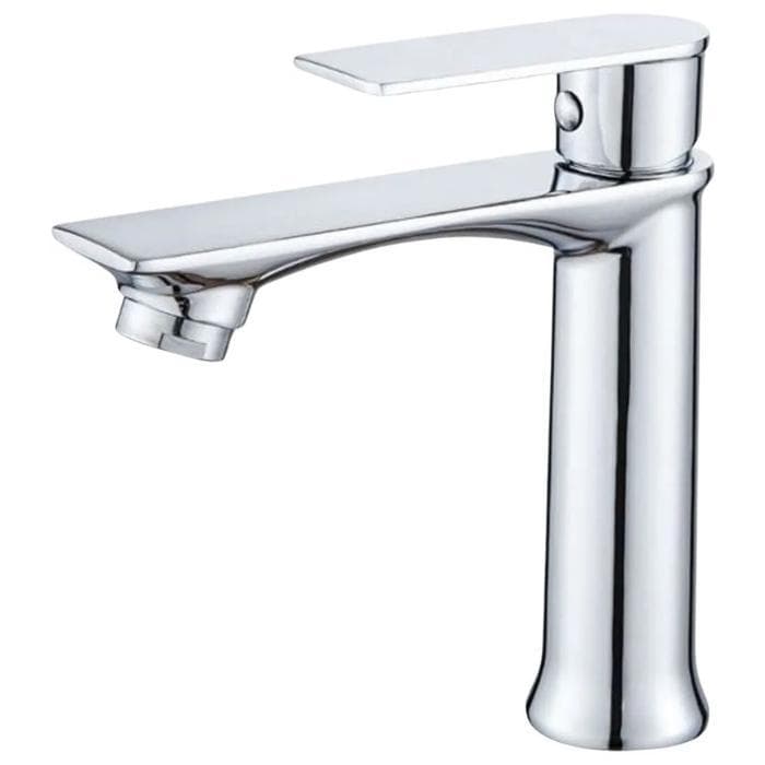 Torneira de Bancada Bica Baixa em Inox e ABS Cromada Lavatório Banheiro Mesa Super Luxo Metal