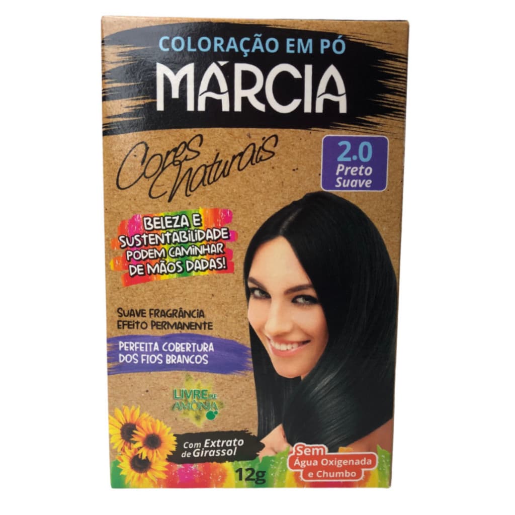 Tinta De Cabelo Coloração Tintura Em Pó Márcia 12g