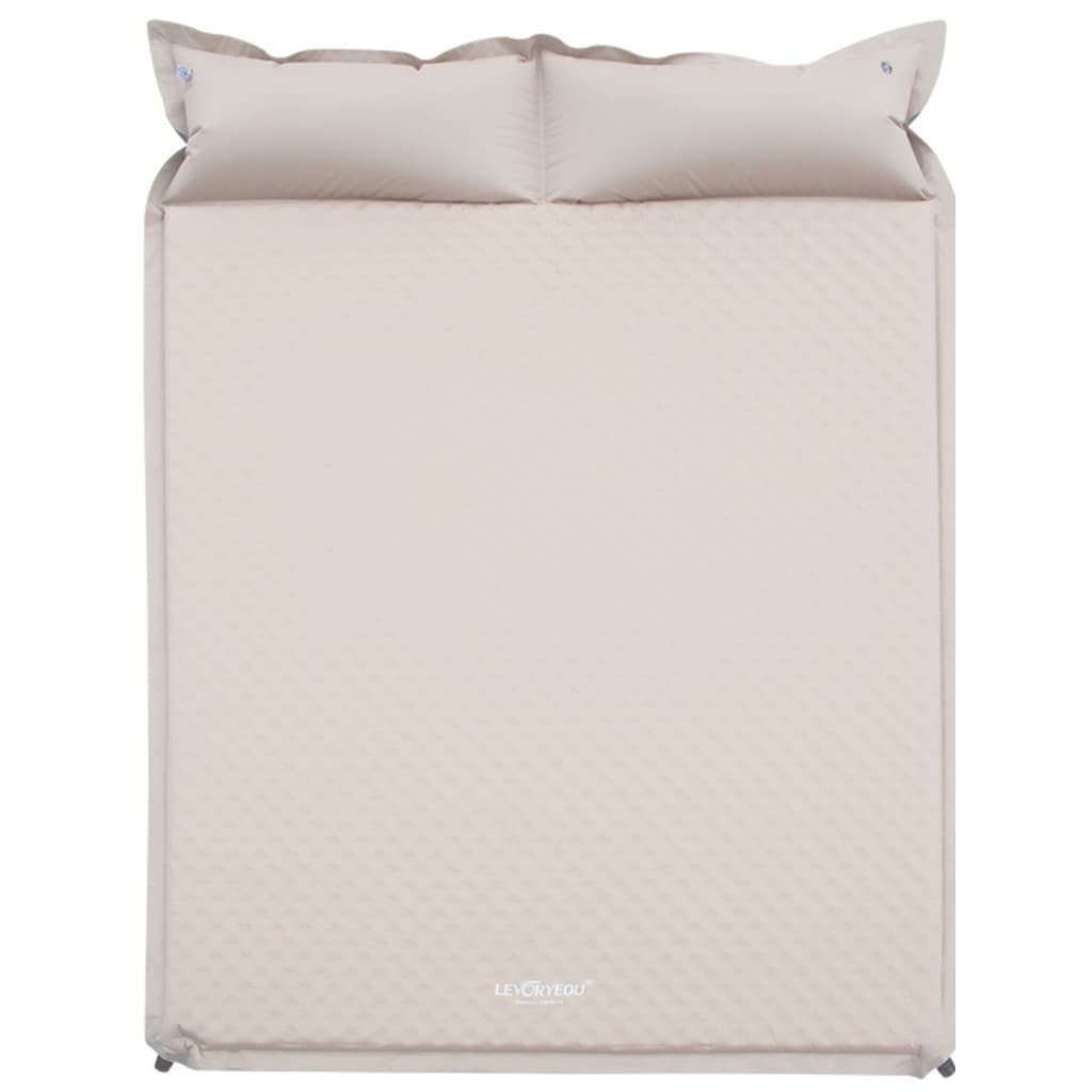 Colchão inflável automático de cor sólida, tapete de dormir para acampamento à prova de umidade, acampamento ao ar livre