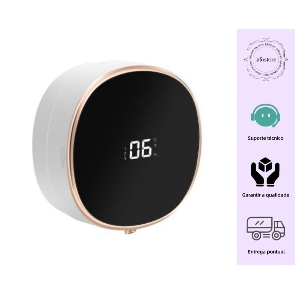 Dispenser Automático de Sabonete Espuma com Sensor USB Recarregável Portátil