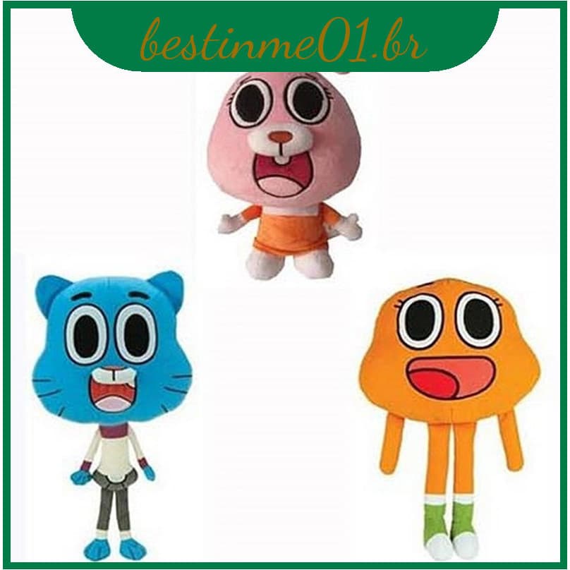 Incrível O Mundo De Gumball Darwin Brinquedo De Pelúcia Macio Presente Boneca Infantil