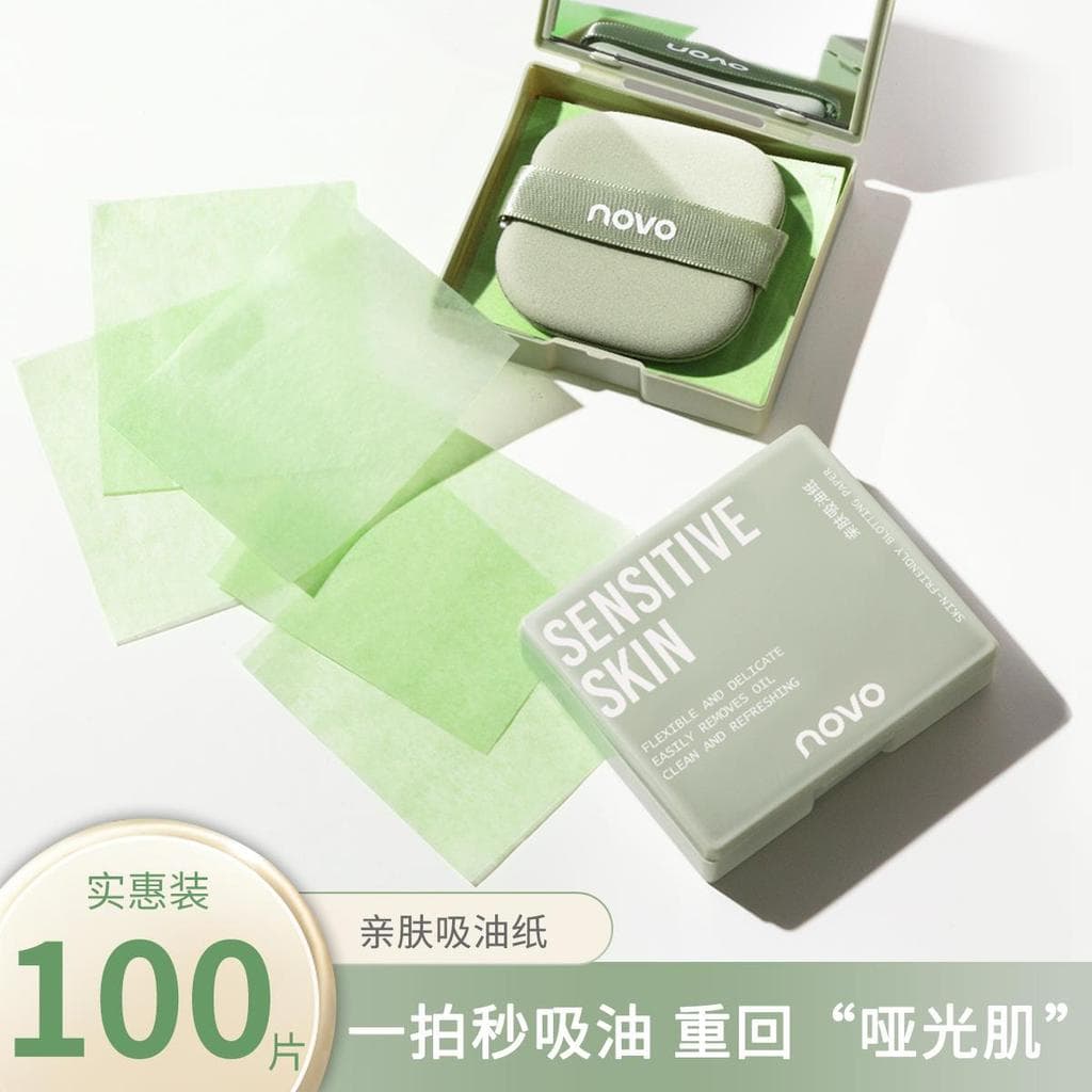 Novo papel absorvente de óleo controle de óleo facial primavera verão refrescante portátil papel desengordurante papel f