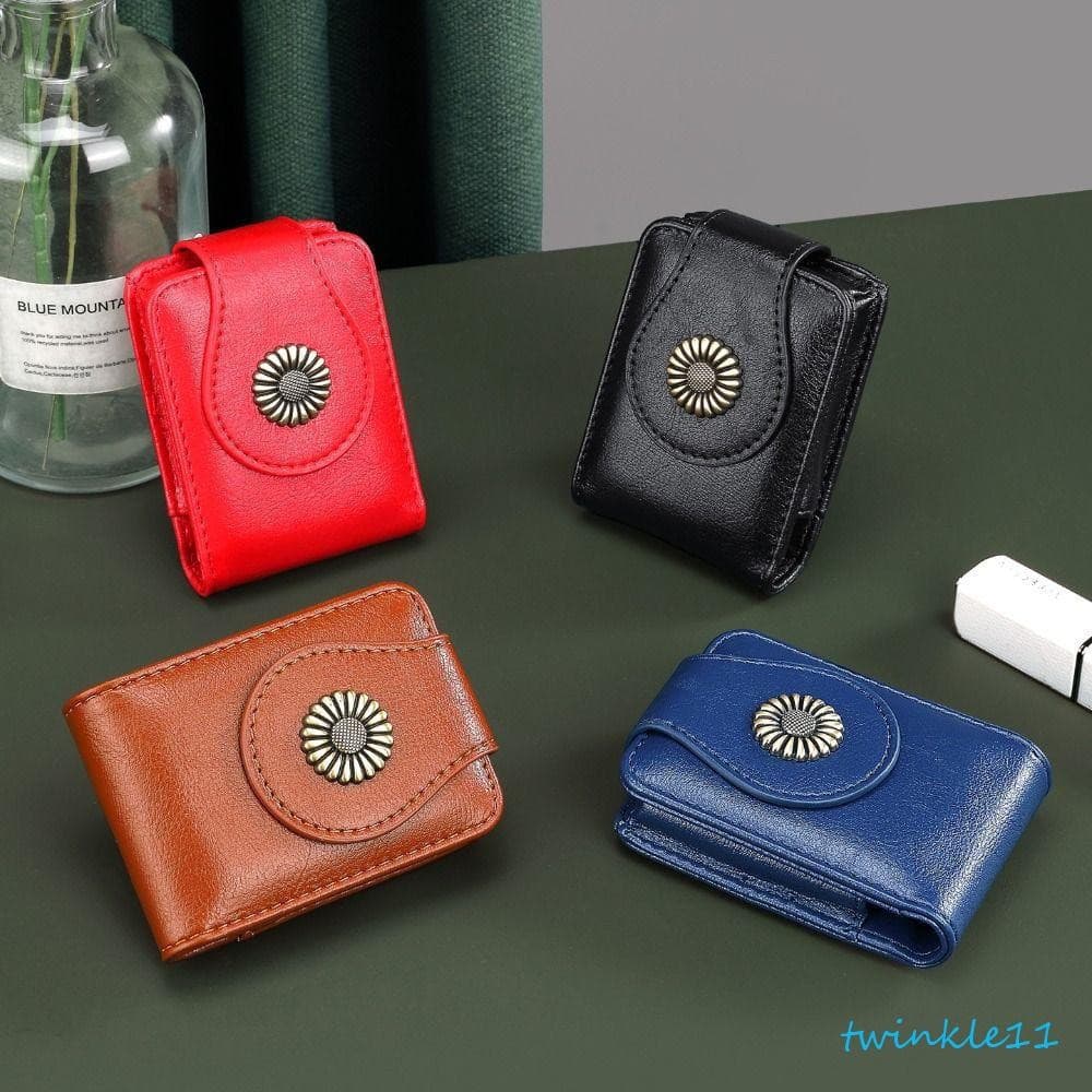 Bolsa Cosmética TWINKLE PU , De Maquiagem De Couro Estilo Coreano Com Espelho