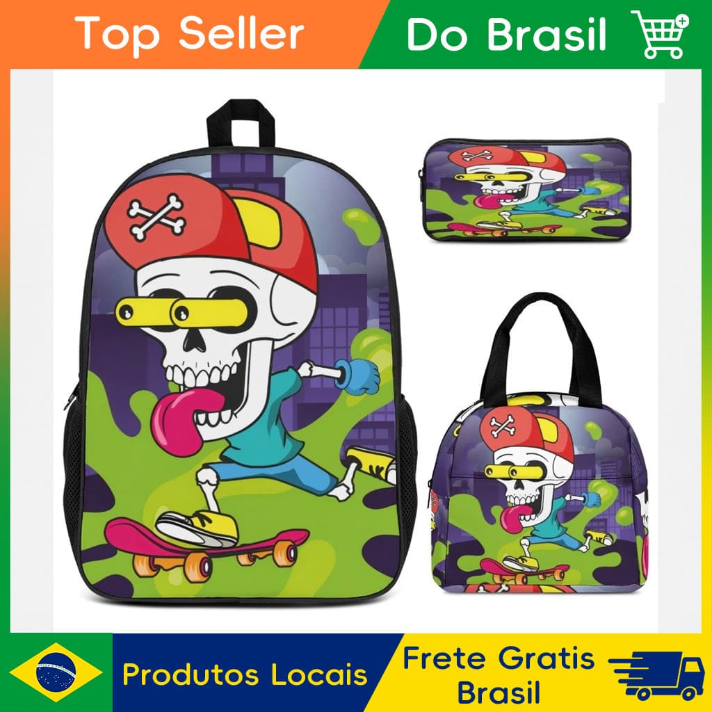 CHENXIAOHONG Kit Mochila Escolar Infantil Térmica Estojo Lancheira Infantil EstudanteEstojoPapelaria