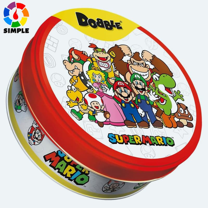 Dobble Super Mario Eco Sleeve | Ultimate Observation and Speed Game for Families and Children | Ages 6+