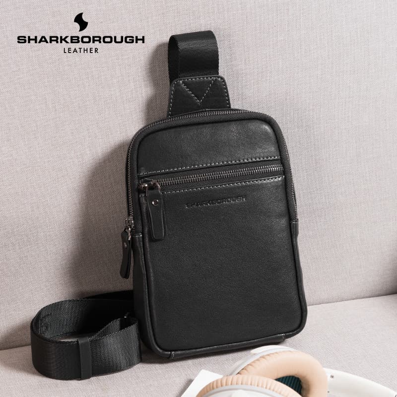 SKB bolsa de peito masculina, versão coreana, couro genuíno, grande capacidade, bolsa mensageiro de ombro, Casual, peque