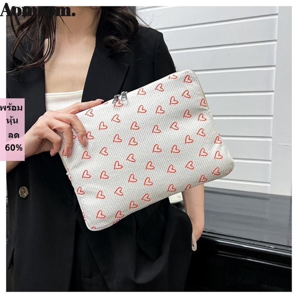 Laptop AOMSOM , Capa Para Com Design Impresso De Veludo , Escola Protetora Leve Tablet Estilo Doce