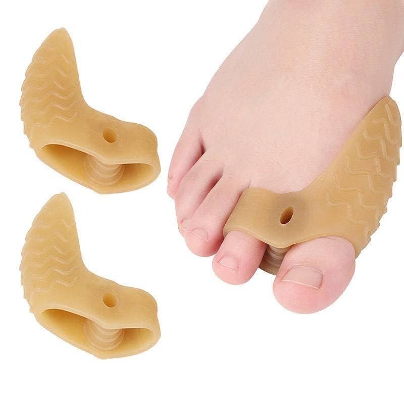 1 Par De Dedo Do Pé Grande Polegar Uso Diário Silicone Toe Joanete Guarda Cuidados Com Os Pés Separador Hálux Valgus Cor
