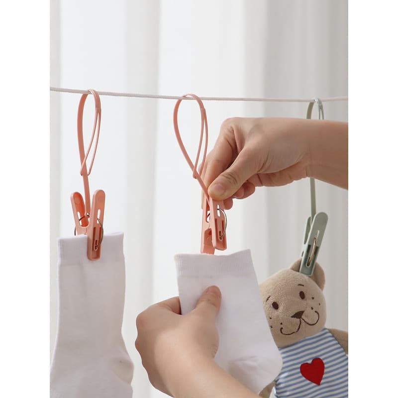 Cabide à prova de vento para viagem, portátil, multifuncional, Rack de secagem, prendedor de roupa doméstico, ferramenta